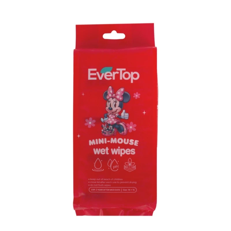 دستمال مرطوب کودک اورتاپ مدل MINI-MOUSE مجموعه 8 عددی