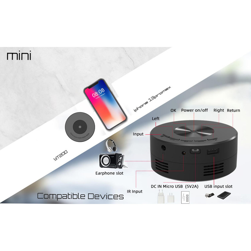 مینی ویدئو پروژکتور بورگو مدل MINI