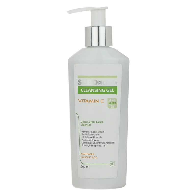 ژل شستشو صورت مای سری سبوفارما مدل vitamin c حجم 200 میلی لیتر