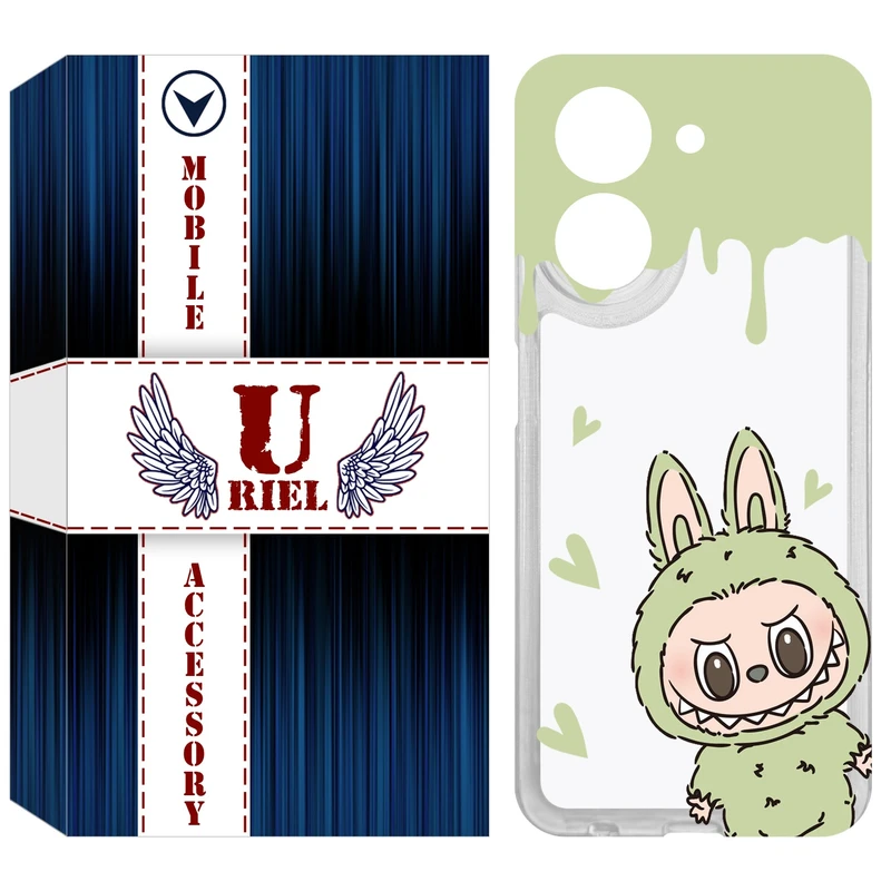 کاور یوریل مدل Clear کد 132 طرح لبوبو Labubu مناسب برای گوشی موبایل شیائومی Redmi A5 4G / Poco C71
