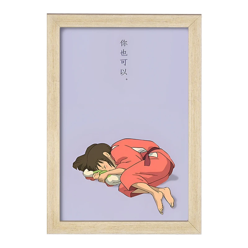 تابلو خندالو مدل انیمه شهر اشباح (Spirited Away) کد F3480