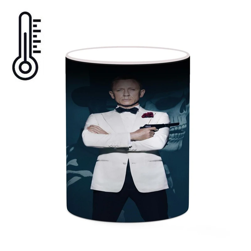 ماگ حرارتی کاکتی طرح دنیل کریگ Daniel Craig مدل mgh25764