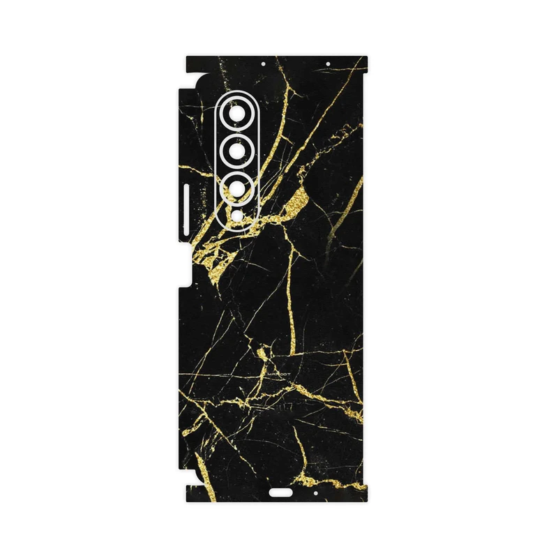 برچسب پوششی ماهوت مدل Graphite_Gold_Marble-FullSkin مناسب برای گوشی موبایل سامسونگ Galaxy Z Fold4
