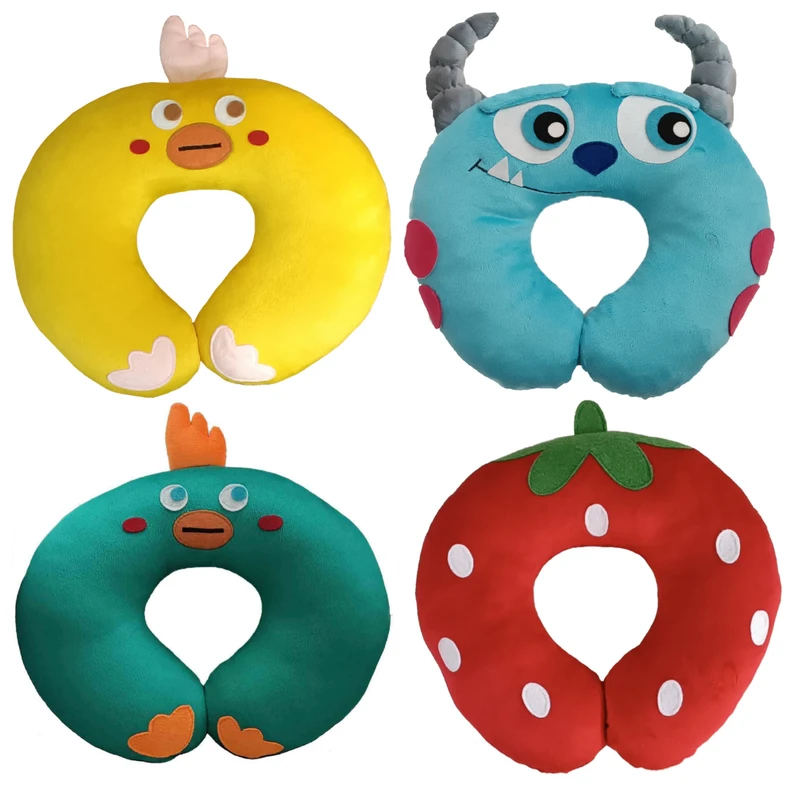 بالش دور گردنی مدل عروسکی بسته 4 عددی