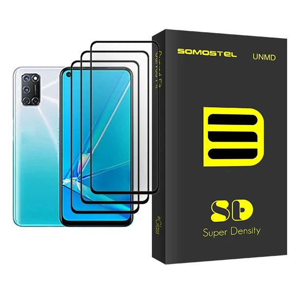 محافظ صفحه نمایش سوماستل مدل SD Glass MIX003 مناسب برای گوشی موبایل اوپو A92 بسته سه عددی