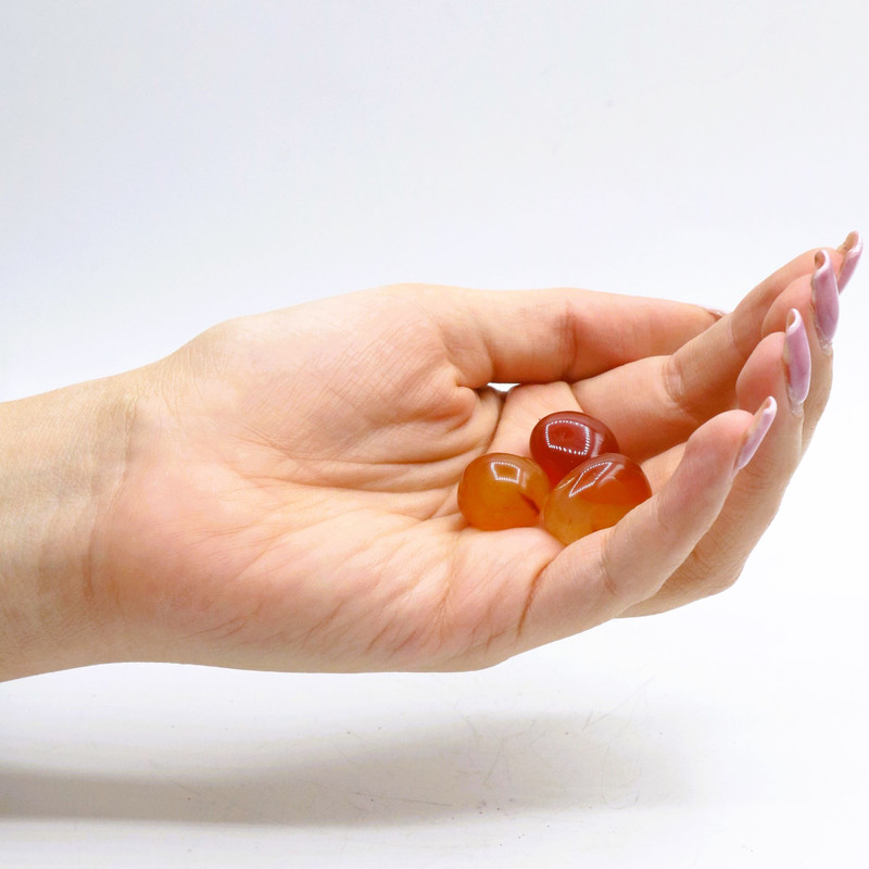 سنگ راف مانا جم عقیق مدل تامبل شده