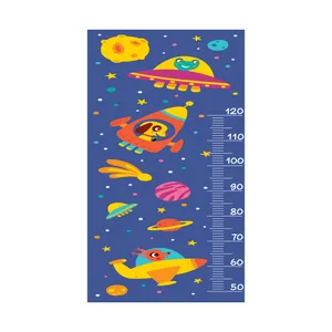 استیکر دیواری کودک مدل  اندازه گیری قد طرح space dog