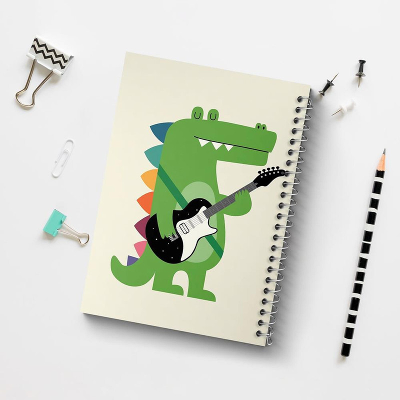 دفتر مشق 100 برگ خندالو طرح دایناسور کد 5068