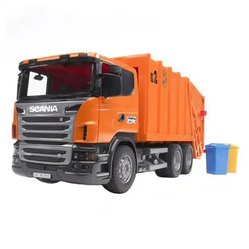 ماشین بازی برودر مدل کامیون حمل زباله اسکانیا