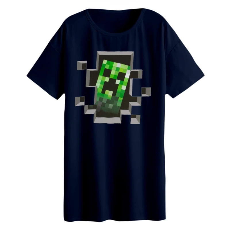 تی شرت لانگ زنانه مدل ماینکرفت کد3