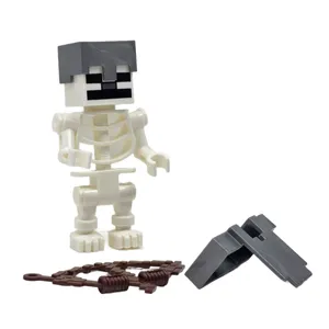 فیگور ناب سل مدل  ماینکرافت همراه با ابزار جنگ طرح MY WORLD کدNAAB 003 ارتفاع 9 سانتی متر
