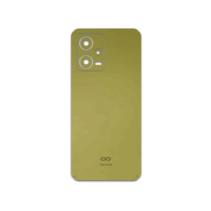 برچسب پوششی ماهوت مدل Matte-Gold مناسب برای گوشی موبایل شیائومی Redmi Note 12 5G