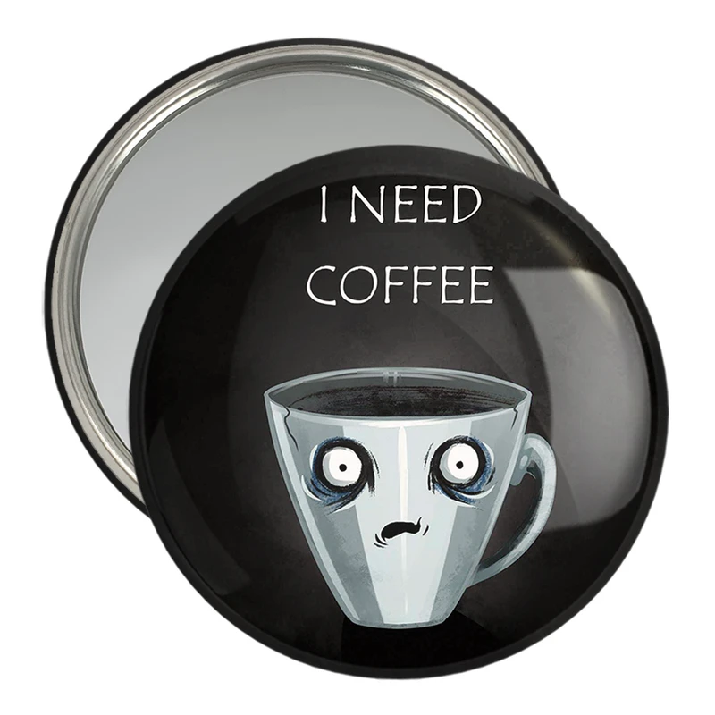 آینه جیبی خندالو مدل کافی شاپ قهوه کد 27534