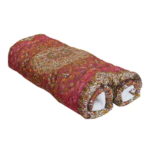 لحاف کرسی ترمه مدل خاتون کد 131 سایز 350x350 سانتی متر