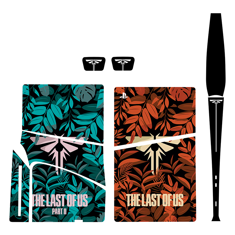 برچسب کنسول بازی پلی استیشن5 اسلیم دیسک خور توییجین وموییجین مدل Last of Us 09 مجموعه7 عددی