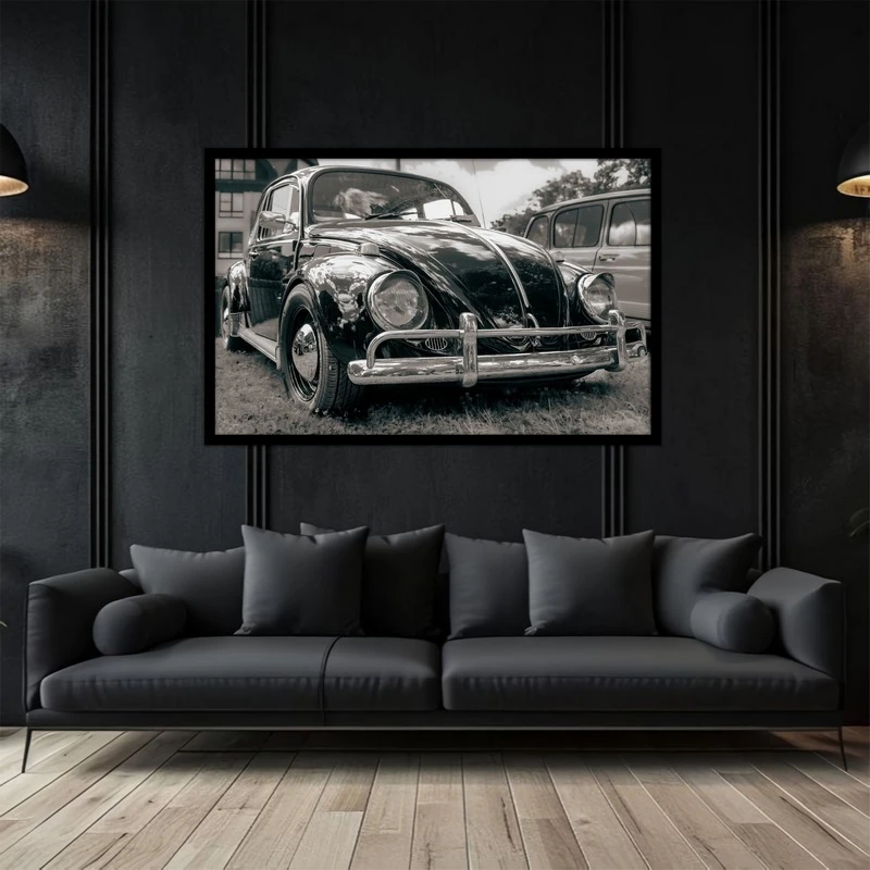 تابلو بکلیت طرح نوستالژیک و کلاسیک ماشین قدیمی فلوکس مدل B-bu5235