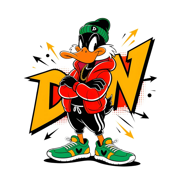 استیکر پارچه و لباس پاد آفرین مدل کارتونی کیوت فانتزی بامزه کد S3723