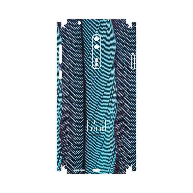 برچسب پوششی ماهوت مدل Turquoise feathers-FullSkin مناسب برای گوشی موبایل نوکیا 8