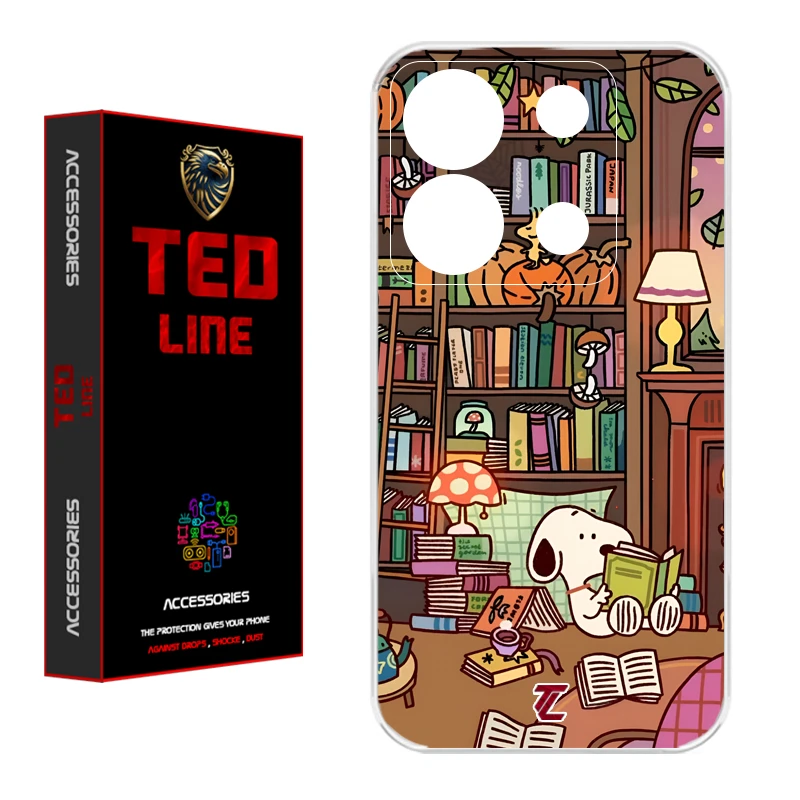 کاور تدلاین طرح اسنوپی کد 1218 مناسب برای گوشی موبایل شیائومی Redmi Note 13 Pro 5G / Poco X6