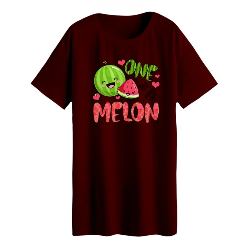 تی شرت لانگ زنانه مدل هندوانه یلدایی کد 32