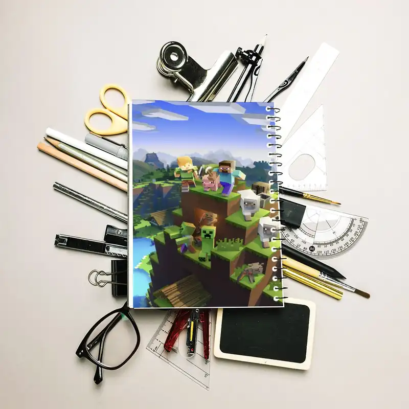 دفتر نقاشی 50 برگ مدوپد مدل ماینکرفت minecraft کد DF14015