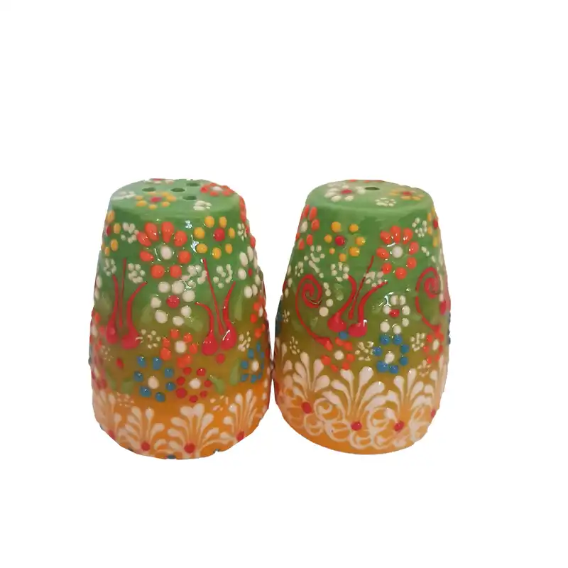 نمکدان میناکاری مدل نقش برجسته کد 2004 بسته 2 عددی