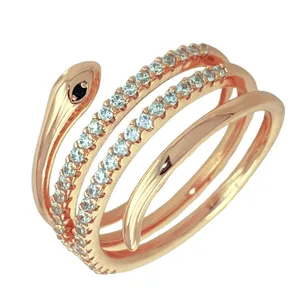 انگشتر زنانه ژوپینگ مدل مار کد R4214