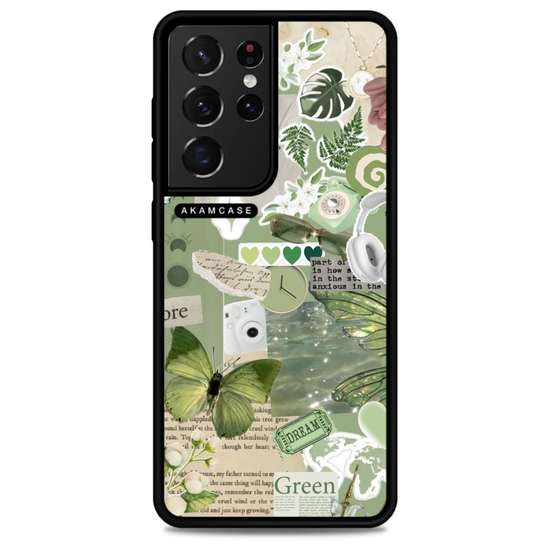 کاور آکام مدل AMC-WSGS21U-GREEN-12 مناسب برای گوشی موبایل سامسونگ Galaxy S21 Ultra
