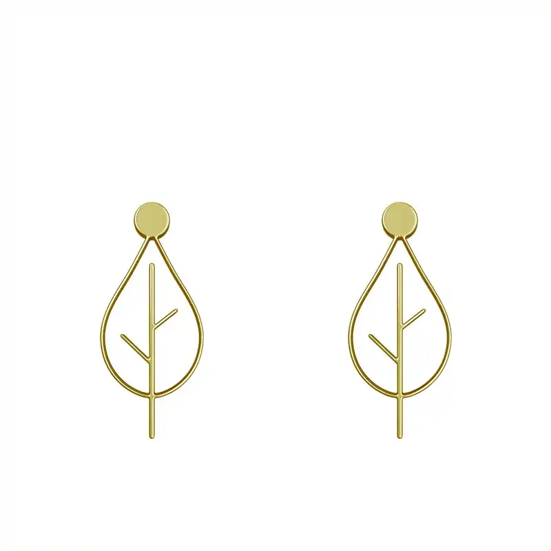 گوشواره طلا 18 عیار زنانه مدوپد مدل درخت کد GA1-15849