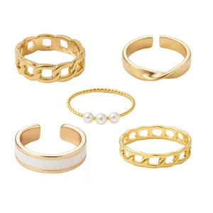 انگشتر زنانه کد sr1002 مجموعه ۵ عددی