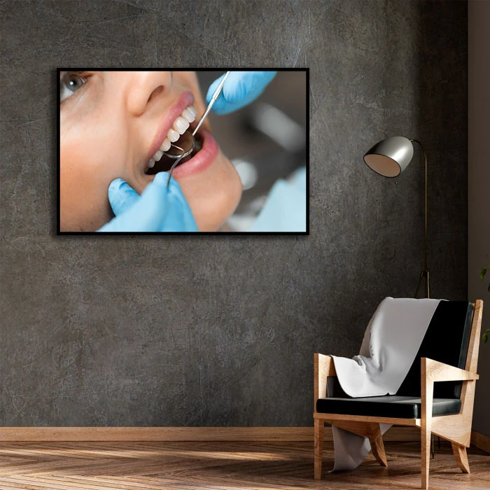 تابلو بکلیت طرح دندانپزشکی مدل B-D2110 فریم مشکی