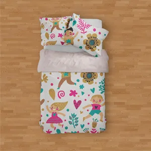 سرویس روتختی مدوپد طرح بچه‌های شاد مدل PAT00257 یک نفره 4 تکه