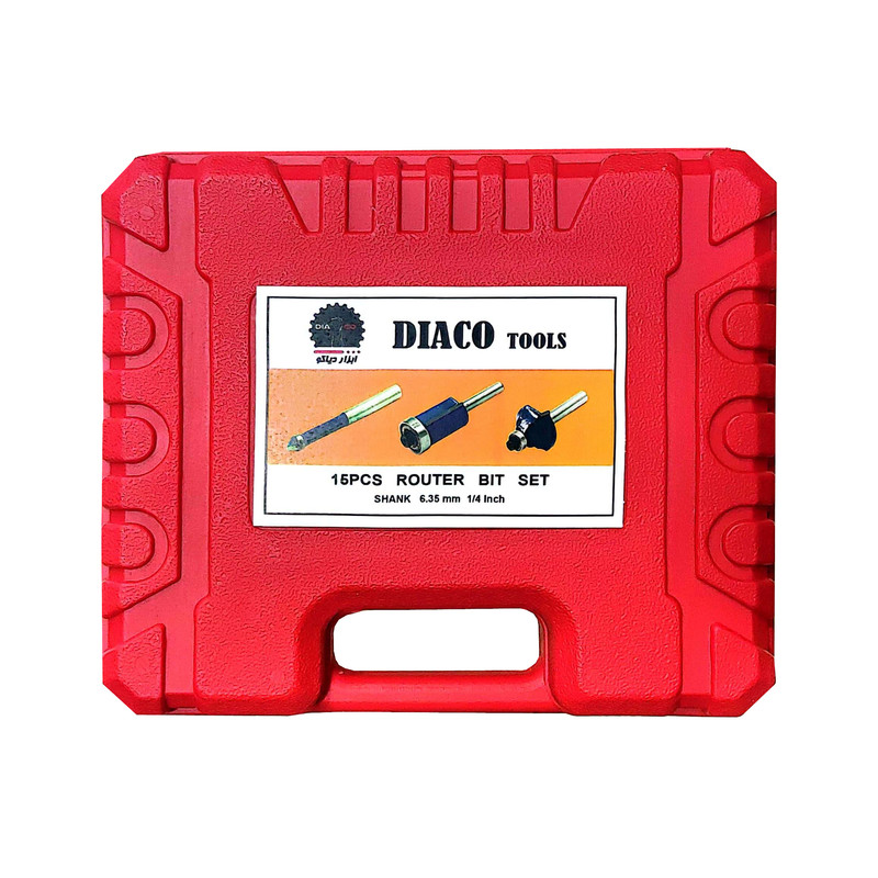 مجموعه 15 عددی تیغ اور فرز دیاکو مدل 8848