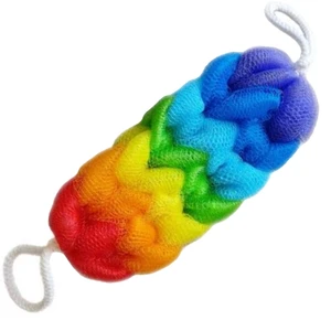 لیف حمام مدل کمری دوقلو طرح رنگین کمان کد kr97