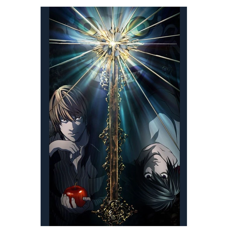 پوستر مدل لایت یاگامی و ال انیمه دفترچه مرگ death note کد 376