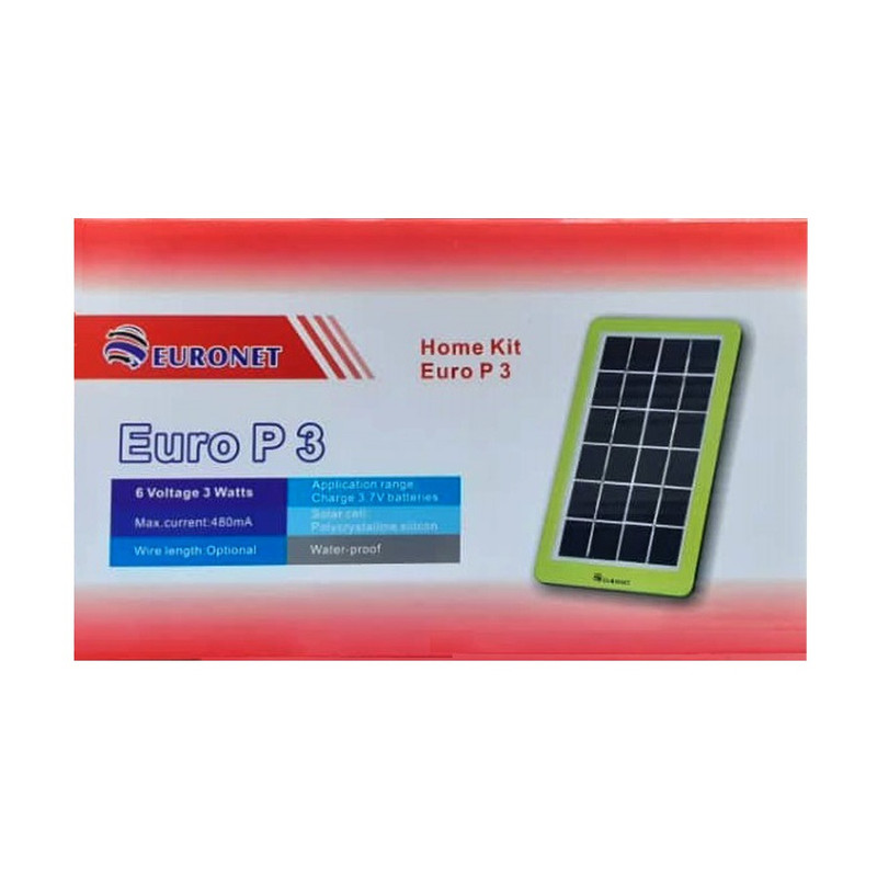 پنل خورشیدی یورونت مدل P3 ظرفیت 3 وات پنل خورشیدی یورونت مدل P3 ظرفیت 3 وات