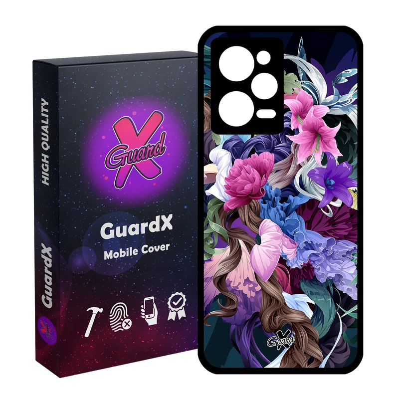 کاور گارد ایکس طرح Flower مدل Glass10172 مناسب برای گوشی موبایل شیائومی Redmi Note 12 Pro 5G/Poco X5 Pro 5G/Note 12 Pro Pro speed