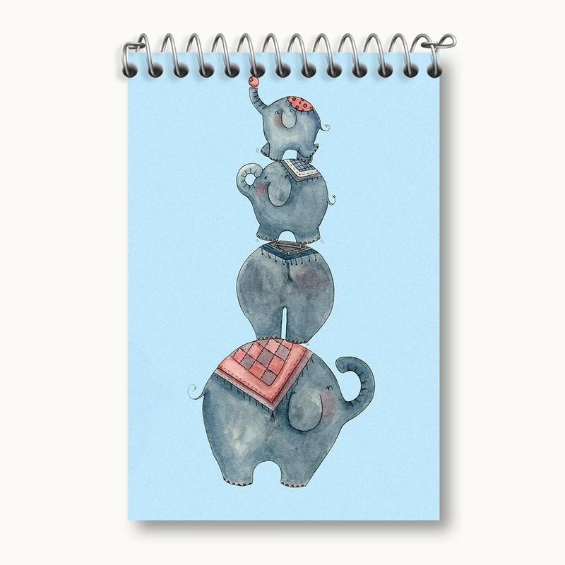 دفتر یادداشت 50 برگ خندالو مدل فیل کد F1271