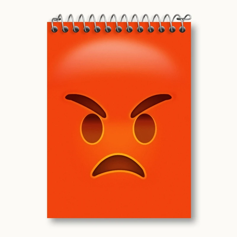 دفتر یادداشت 50 برگ خندالو مدل ایموجی Emoji کد 1298
