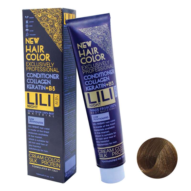 رنگ مو لی لی نایت مدل B5 شماره 6.36 حجم 120 میلی لیتر رنگ بلوند تنباکویی تیره