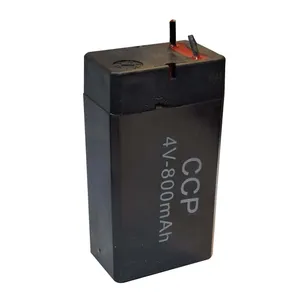 باتری سیلد اسید 4 ولت سی سی پی مدل 4V-800mah ظرفیت 800 میلی آمپر ساعت