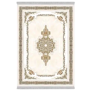 فرش پارچه‌ای دفه مدل فرشینه هازان مخمل طرح فانتزی کد 3232