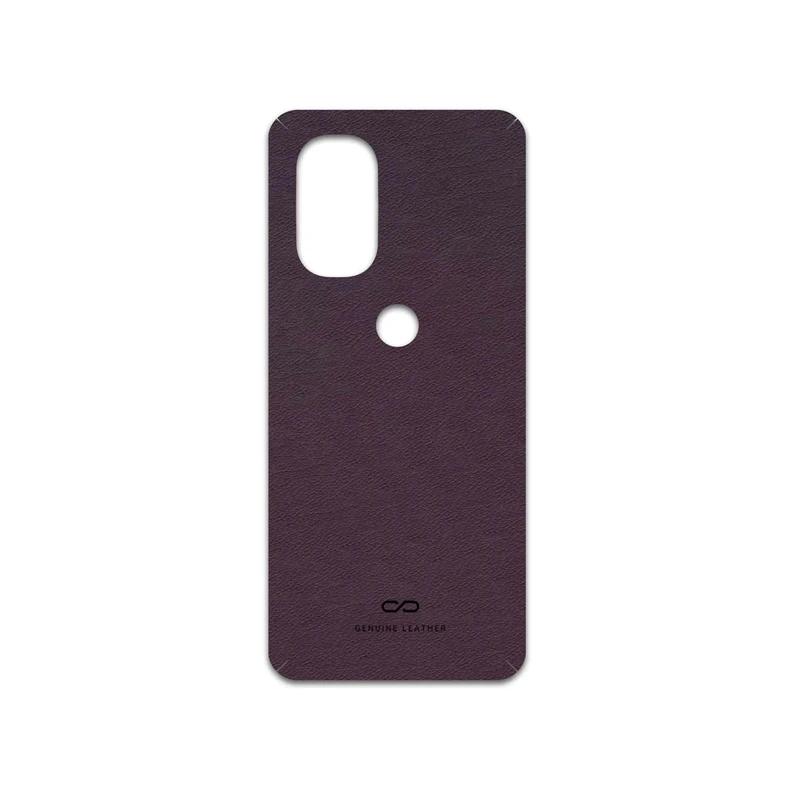 برچسب پوششی ماهوت مدل Purple-Leather مناسب برای گوشی موبایل موتورولا Moto G51 5G