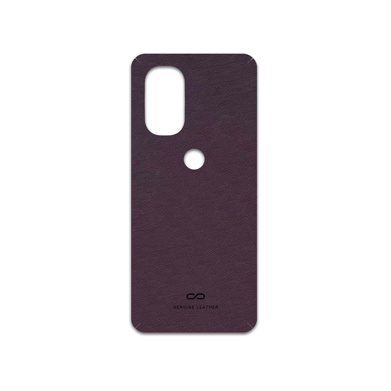 برچسب پوششی ماهوت مدل Purple-Leather مناسب برای گوشی موبایل موتورولا Moto G51 5G