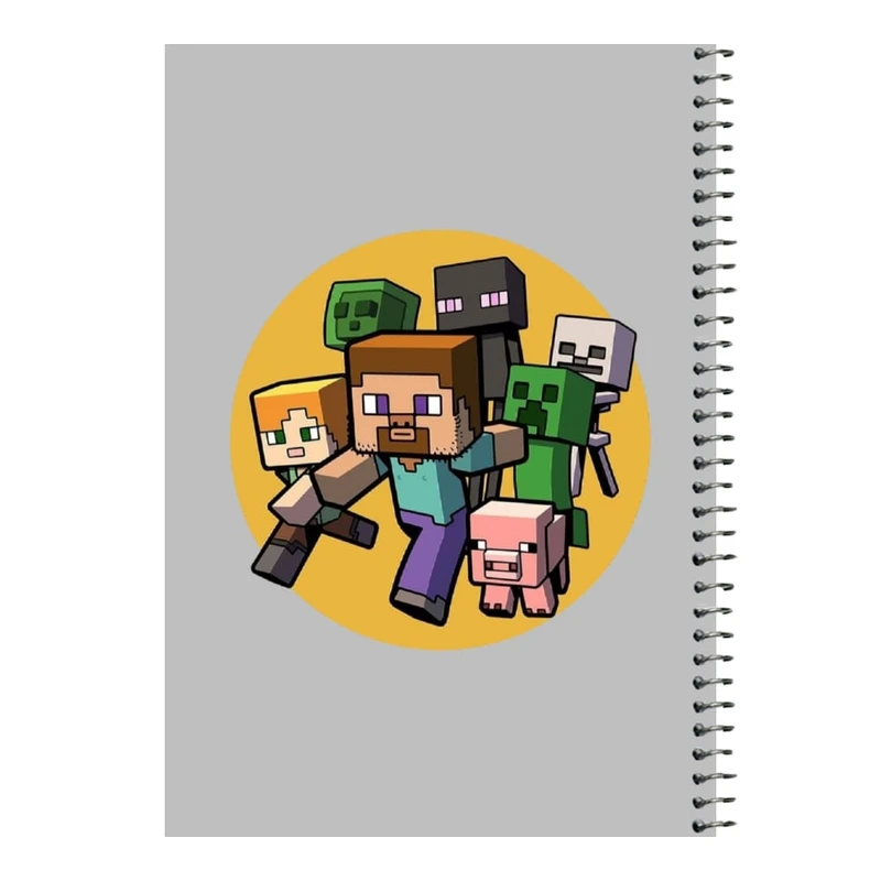 دفتر مشق 80 برگ اس جی مدل ماینکرفت کد18   