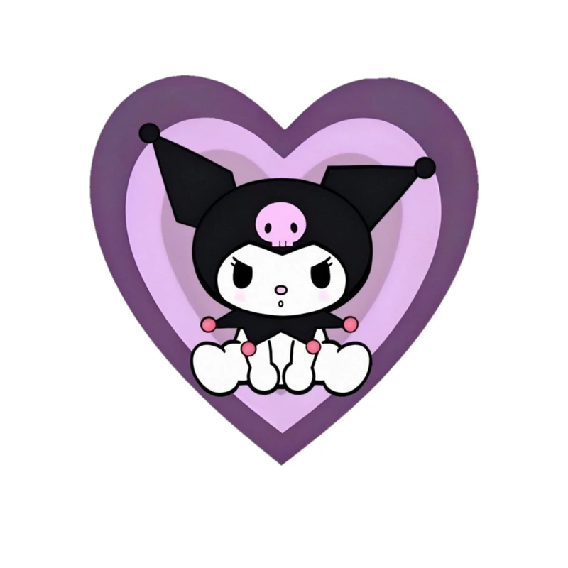 استیکر پارچه و لباس پاد آفرین مدل کارتونی کورومی kuromi کد 148