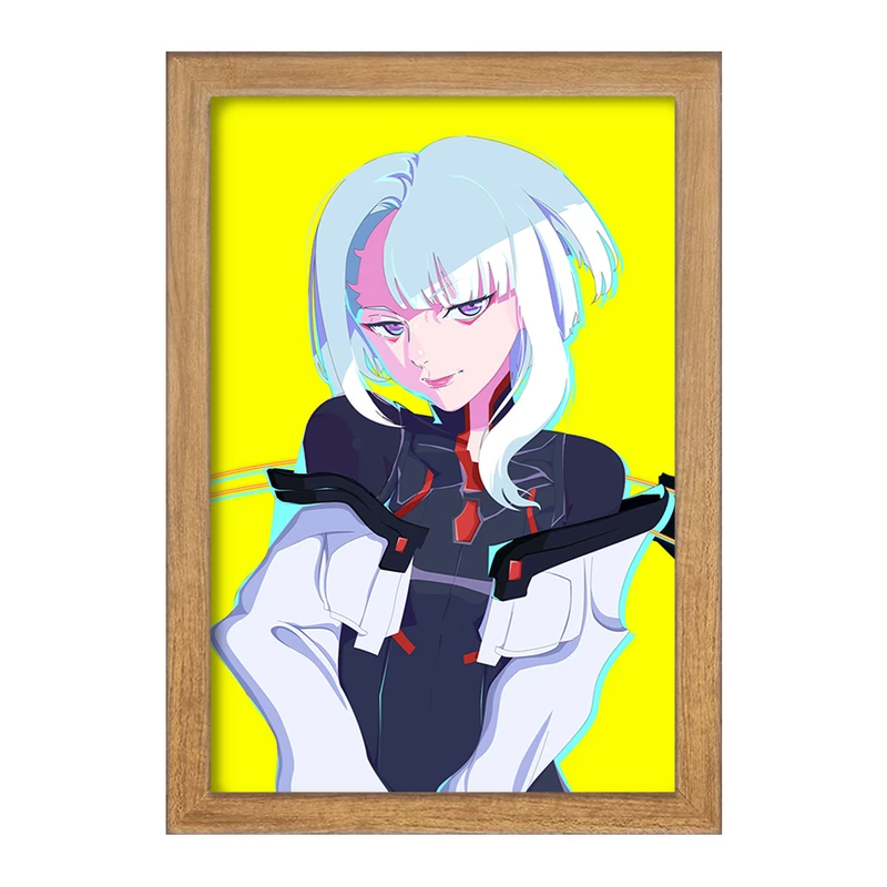 تابلو خندالو مدل لوسی انیمه سایبرپانک کد 23988