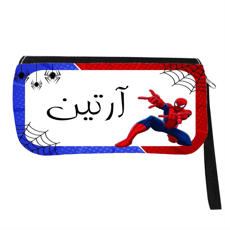 جامدادی مدل اسم شخصی طرح مرد عنکبوتی اسم آرتین کد 0108