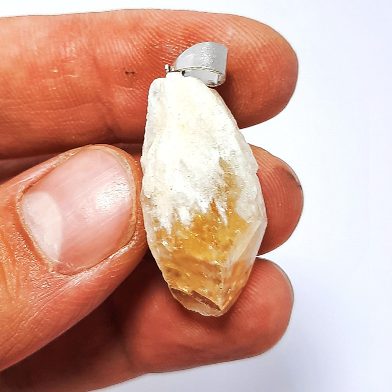 آویز گردنبند زنانه مدل سیترین کد 11