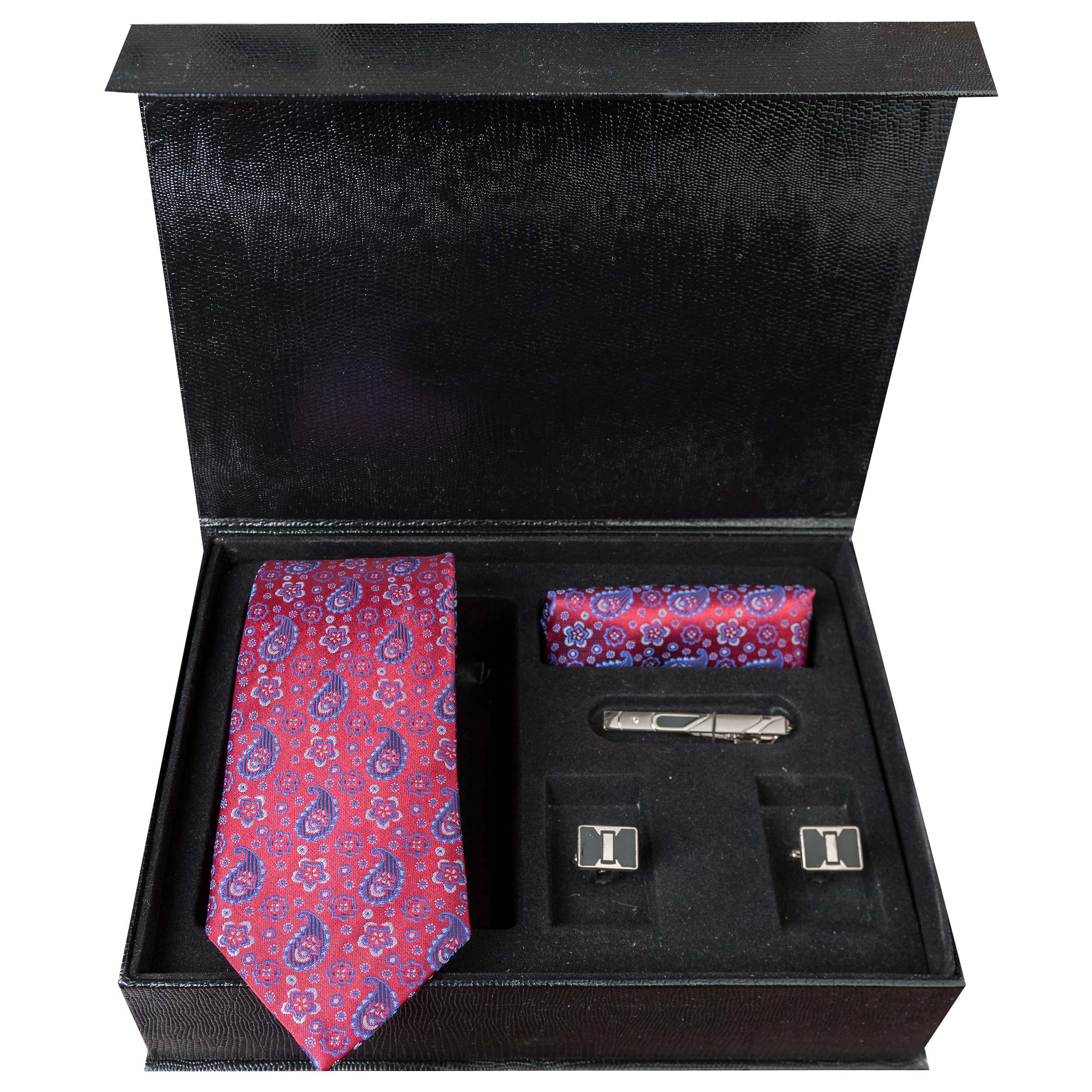ست کراوات و دستمال جیب و دکمه سردست مردانه مدل GF-PA310-BE